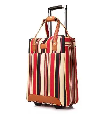 Women travel Luggage Bag cabin luggage suitcase trolley bag with wheels carry on luggage Bag Rolling Wheeled Travel Boarding bag