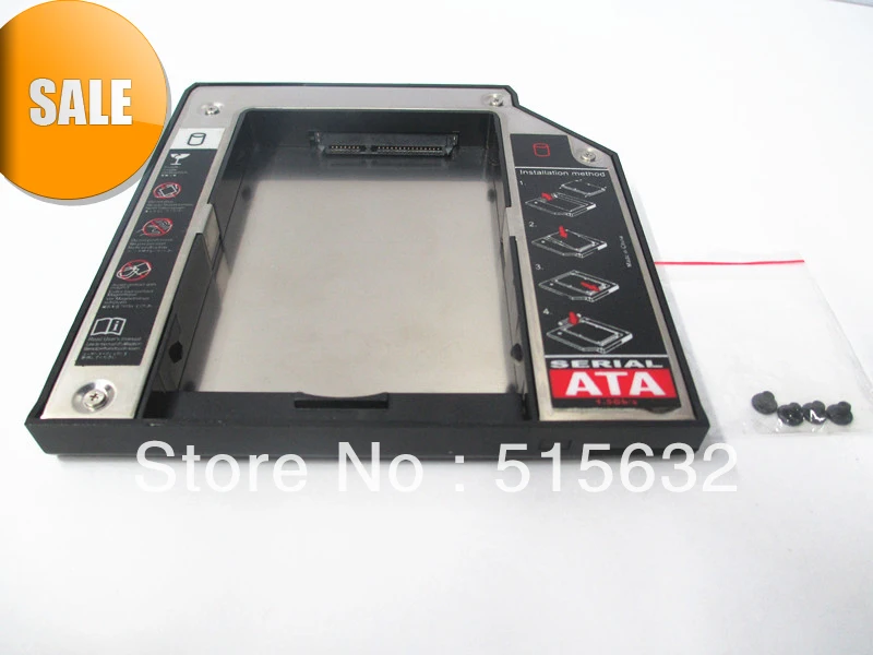 Ultrabay Slim SATA 2. uchwyt na dysk twardy do modułu Lenovo ThinkPad T400 T500 nowy 9,5 mm