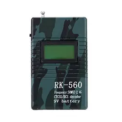 Portable Handheld Frequency Meter DCS CTCSS Decoder Radio Frequency Counter Tester Monitor 2-Way Radio Walkie Talkie RK560