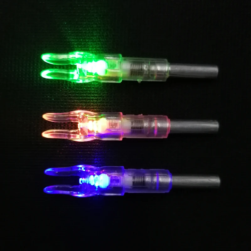 

24pcs Automatically Lighted Arrow Nock Bow String Activated Bow bolts Nock Led arrow Nock for ID6.2mm Shaft Arrow