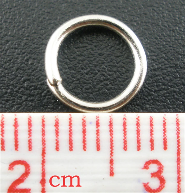 DoreenBeads 500PCs Silver Color Open Jump Rings 8mm Dia. Findings (B03066), yiwu