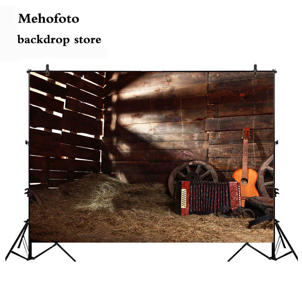 

Backgrounds For Photo Western Barn Warehouse Instrument Photography backdrops photocall Custom Computer printed 809