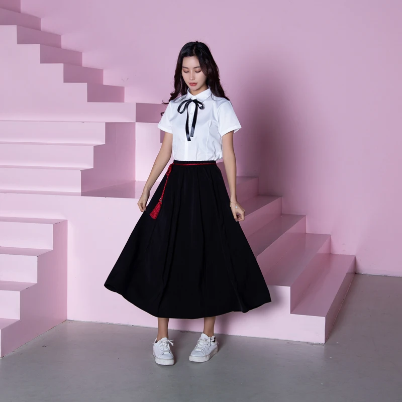 School Student Class Uniform College Summer Girl Suit  Junior Senior High School Korean Version Female Boy British Set H2429