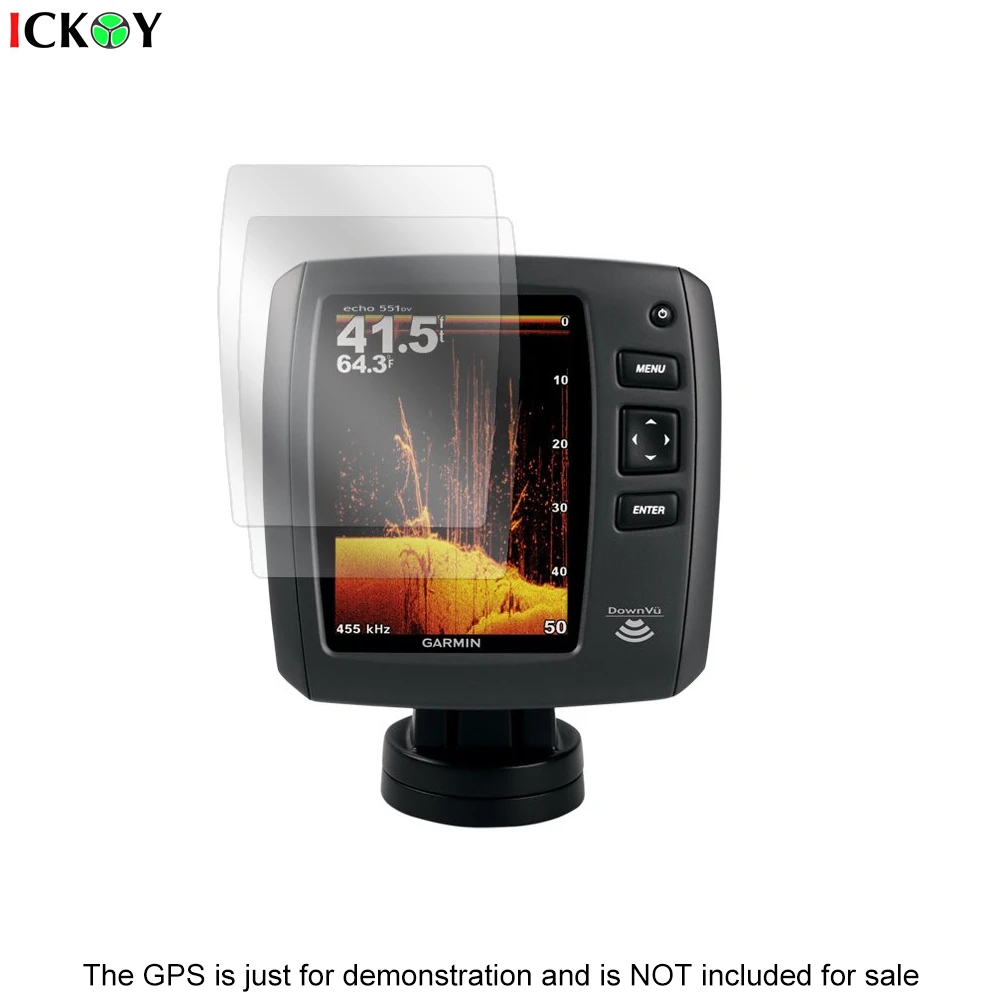 2 pcs LCD Clear Screen Protector ป้องกันฟิล์มสำหรับ Garmin Echo 500c 550c 551c 501c 551dv 200 ปลา finder อุปกรณ์เสริม