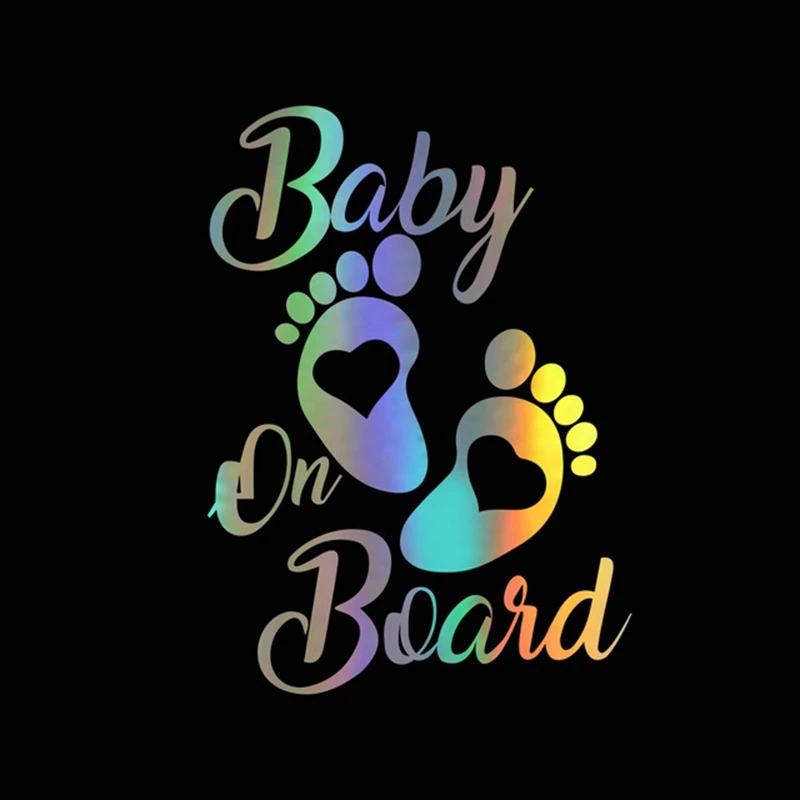 Car Sticker 3D 12.7CM*17.8CM Baby On Board Decals 3D Stickers on Car Reflective Motorcycle Car Styling