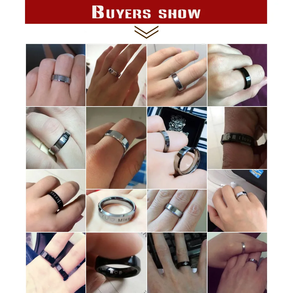 BEIER Silver Color Stainless Steel Hip hop Men ring High Polished Black Gold color Titanium Ring Fashion jewelry BR-R006