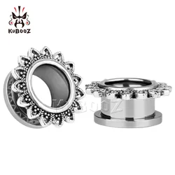 Kubooz piercing small size stainless steel piercing gauges body jewelry expander pair selling ear plug and tunnel
