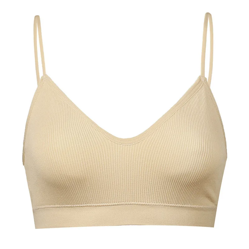 CHRLEISURE Elastic Gathering Bralette Push Up Bra Summer Anti-light Korean Style Wild Bra Tube Top Sexy No Rims Bra