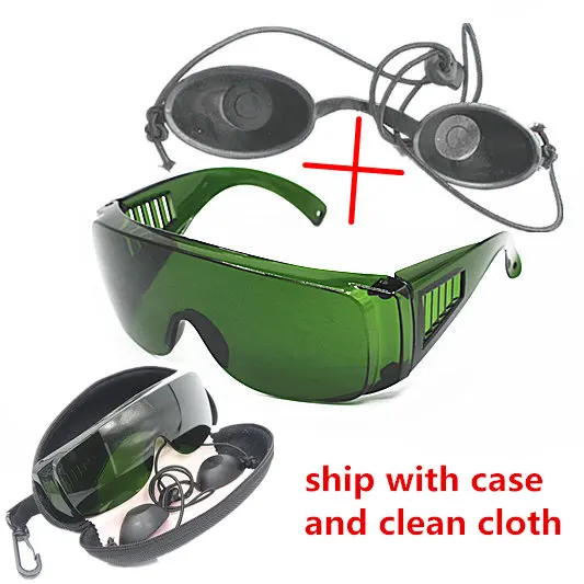Защитные очки для кукол OPT / E светильник/IPL/Photon, защитные очки для кукол черного цвета, очки с красным лазером, 340-1250нм, широкое поглощение