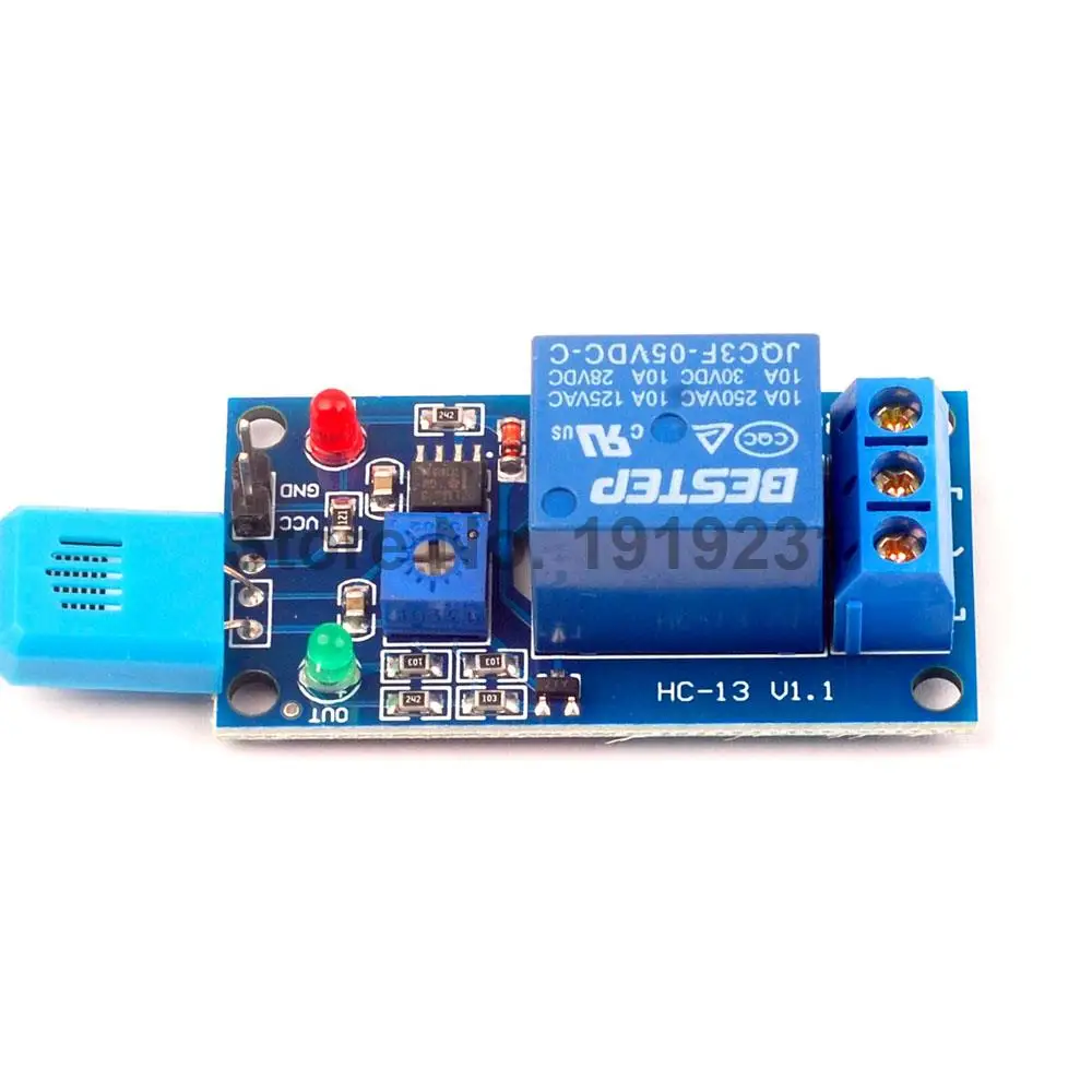 HR202 DC 5V 1 Channal 1CH 5V Humidity Sensitive Switch Relay Module Humidity Controller Humidity Sensor Module With Indicator