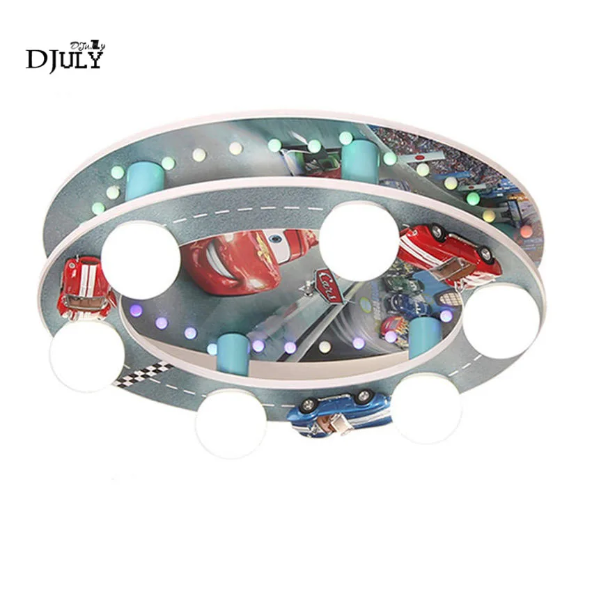 cartoon Car mobilization ceiling lamp for kids bedroom study creative living room lights children led ceiling light fixtures e27