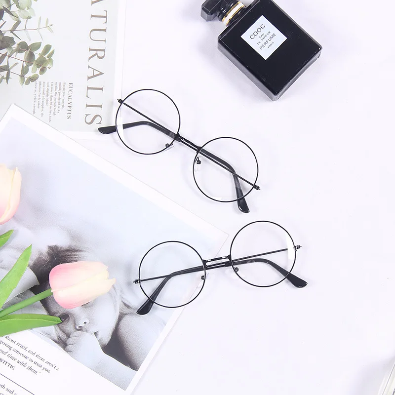 

Fashion Decoration INS Simple Style Black Frame Glasses for Photos Studio Accessories Photography Props