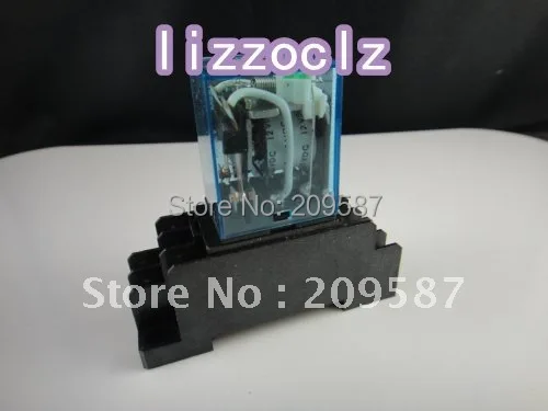 

10set 12V DC Coil Power Relay MY2NJ HH52P-L 8PIN 5A With PYF08A Socket Base