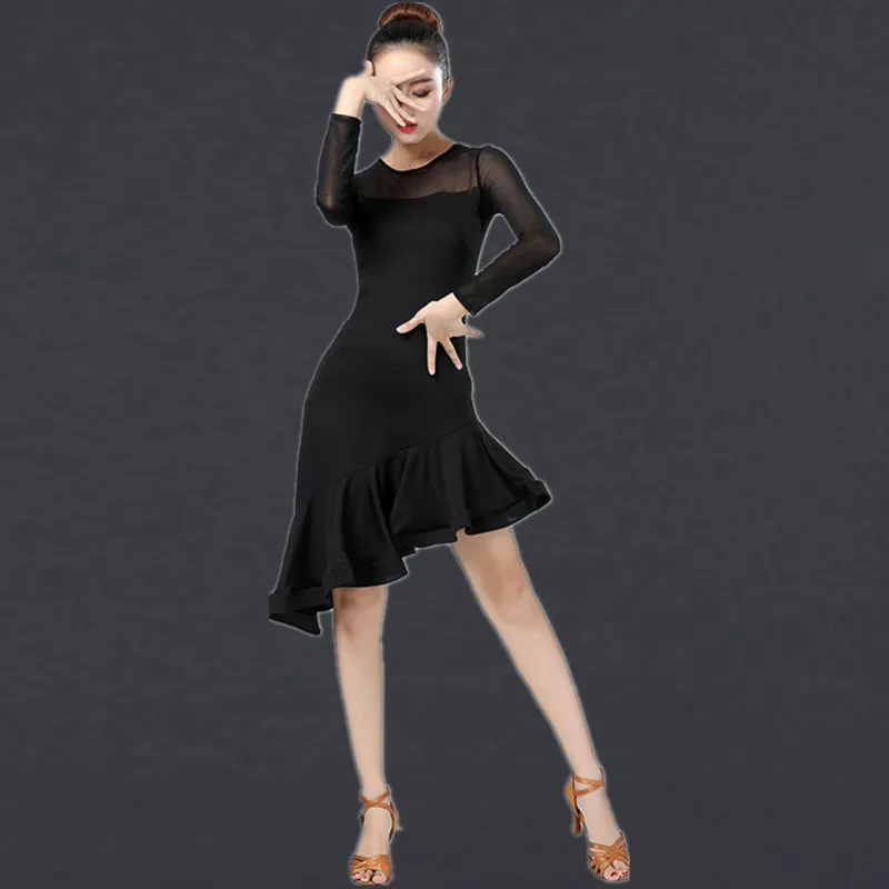 Adult Latin Dance Dress Woman 2019 New Costume Samba Latin Ballroom Costume Tango Dance Dresses Salsa Dance Clothes For Women