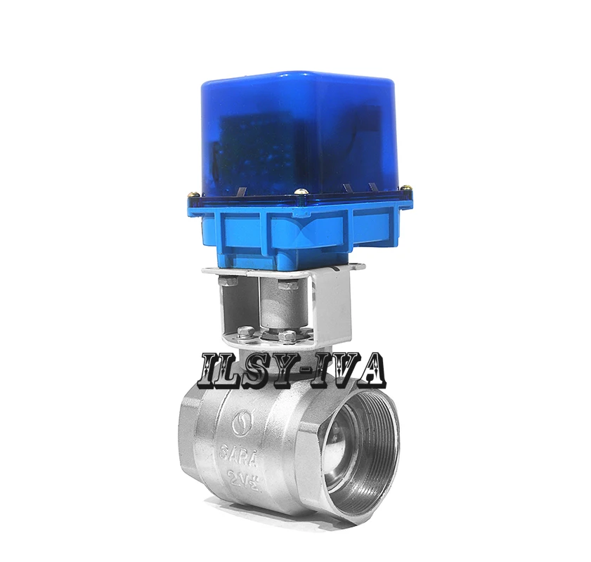 2017 new DN65 AC12V/24V/220V brass two-way  fixed-type electric ball valve