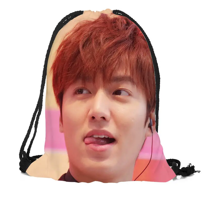 New Lee Min Ho Printing Backpack Travel Beach School Multi-function Drawstring Bag Custom You Image