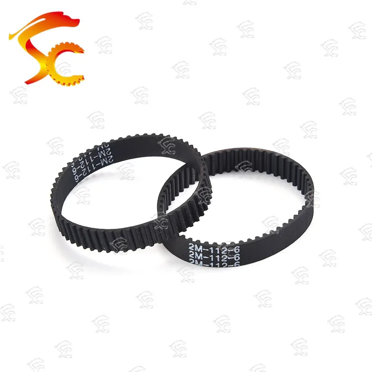 10pcs 2GT-112 6 10 12 belt closed loop rubber 2GT-112-12 timing belt Teeth 56 Length 112mm width 6 10 12mm for 3D printer