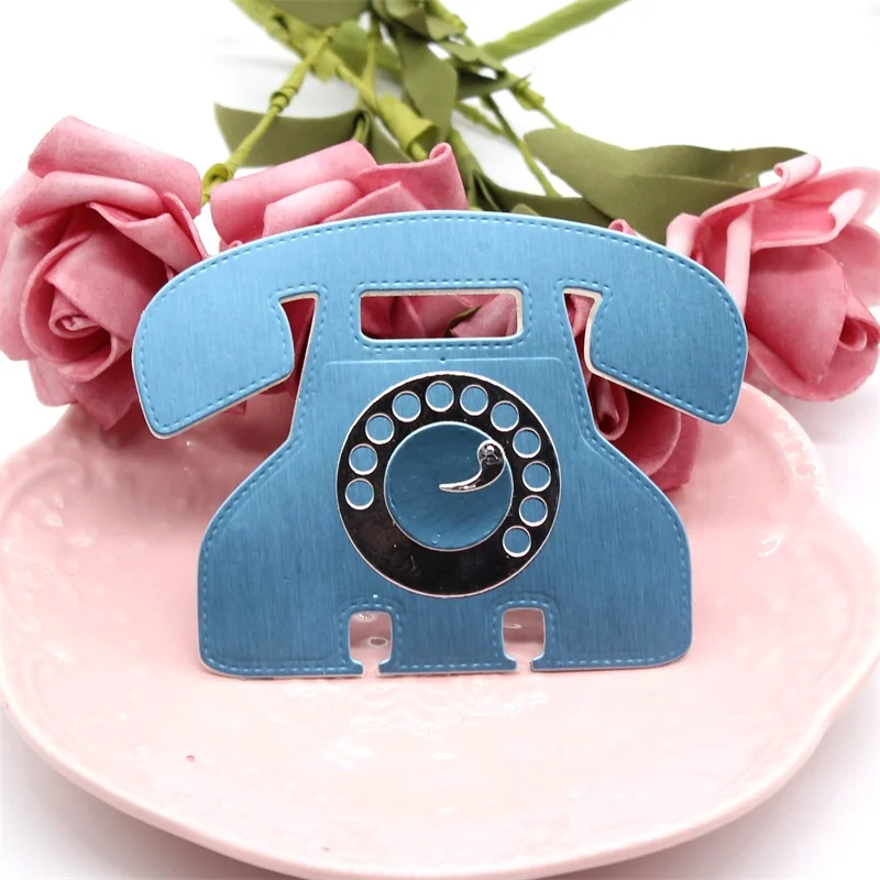 KSCRAFT Desk phone Metal Cutting Dies Stencils for DIY Scrapbooking/photo album Decorative Embossing DIY Paper Cards