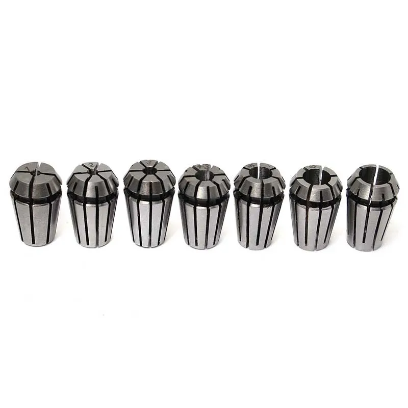 7pcs(1-7mm) Standard ER11 Spring Chuck Collet for 800W/1.5kw Spindle Motor