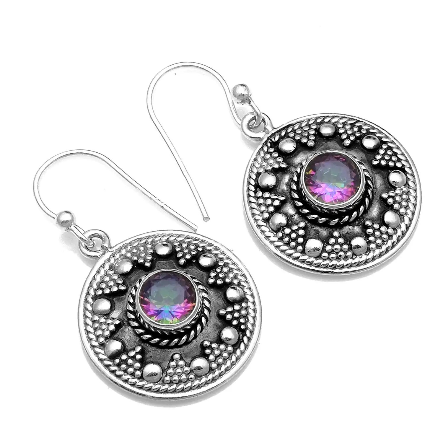 

Серьги из стерлингового серебра Mystic Topaz 925 пробы, 31 мм, AE2551