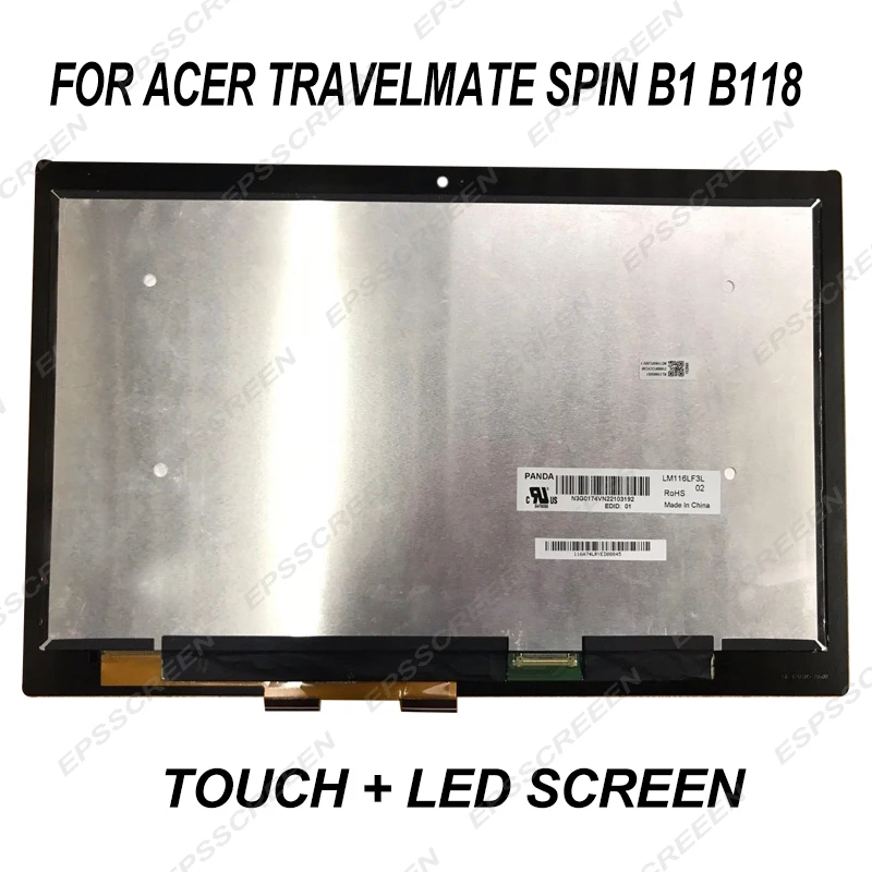 

for Acer Travelmate Spin B1 B118-rn Tmb118-rn-c8jp 11.6" Lcd Touch Screen Assembly panel digitizer display replace matrix