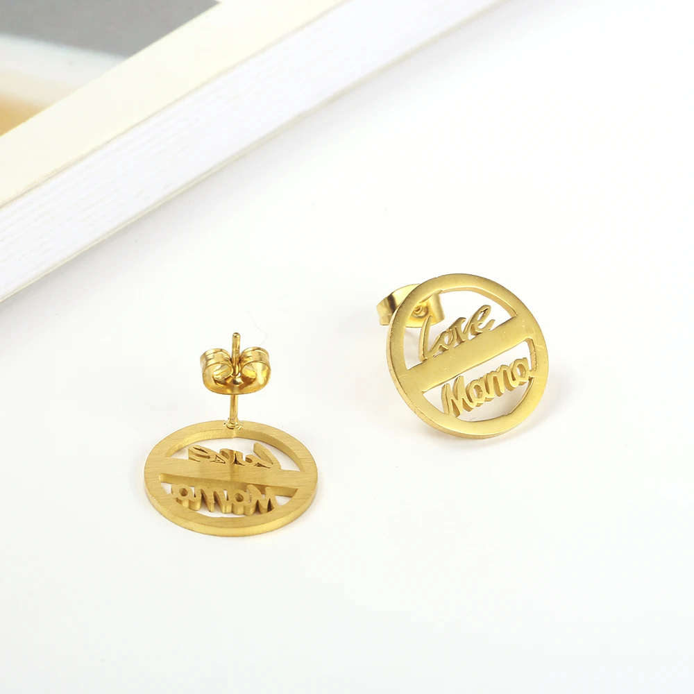 OUFEI Stainless Steel Earrings For Women Jewelry Sets Bohemian Tassel Necklace And Earring Set Jewelry Accessories 26 letter nec