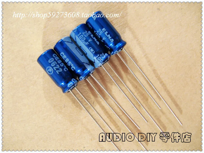 2020 hot sale 30PCS/50PCS ELNA blue robe RE3 series 100uF/25V electrolytic capacitor (Malaysia origl box) free shipping