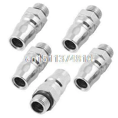 

Metal 11mm Male Threaded Air Quick Release Coupler Connector Plug 5 Pcs