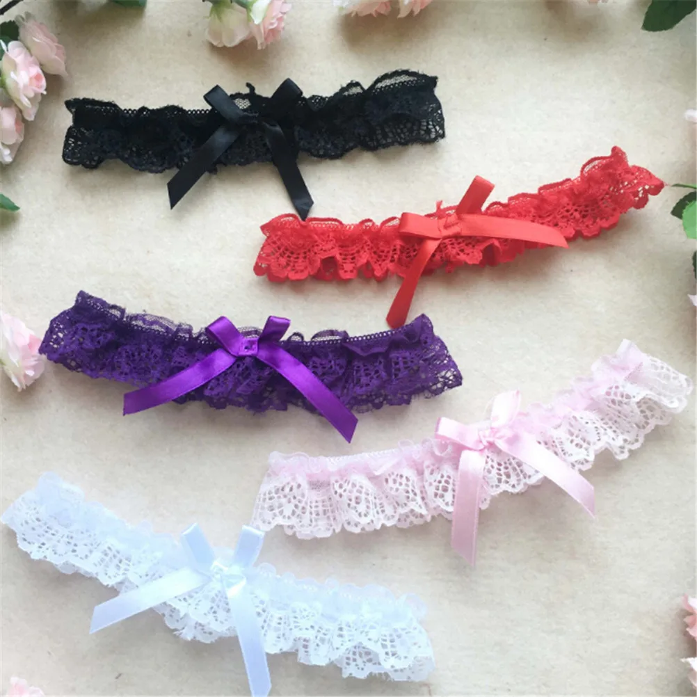 1PC Sexy Women Girl Lace Floral Bowknot Wedding Party Bridal Lingerie Cosplay Leg Garter Belt Suspender