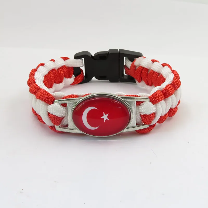 Love Turkey Bracelets Fashion Handmade Turkey Leather Bracelets Charm Men And Women Paracord Bangles