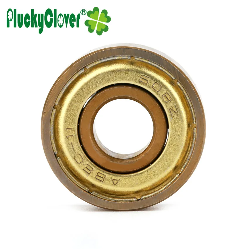 10 صناديق 608zz الذهب تحمل لوح التزلج تحمل 8 مللي متر تتحمل التاتينوم حذاء تزلج بعجلات حيلة سوينغ سكوتر الأرض لوح ركوب الأمواج محامل