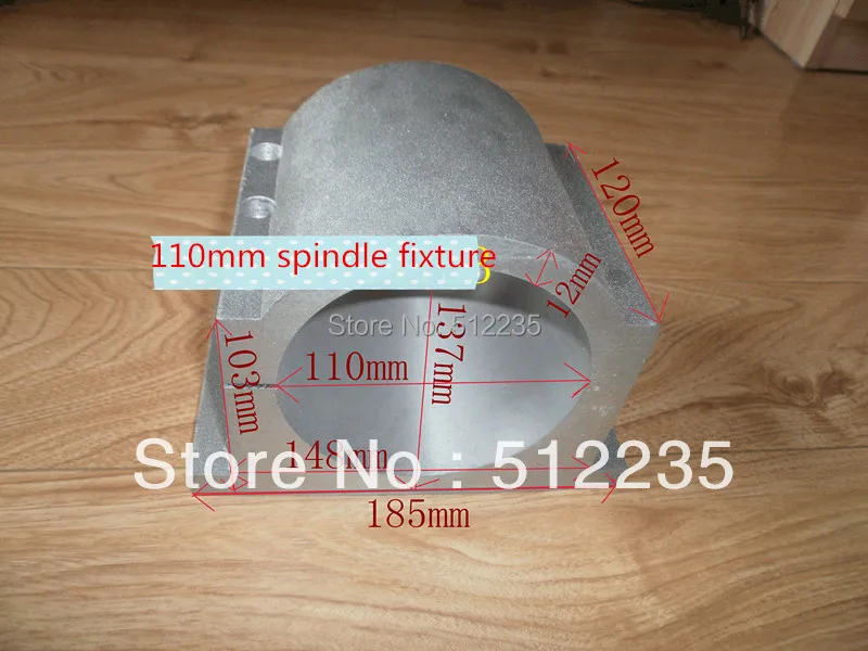 

110mm spindle fixture cast aluminum length 100mm Split type wholesale and retail without screw