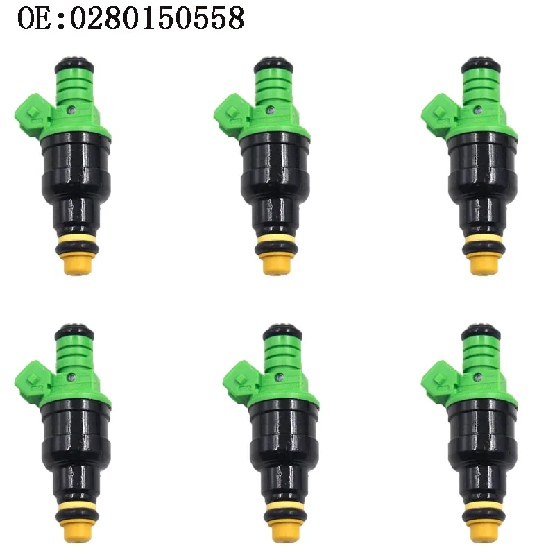 

YAOPEI 6 PCS Fuel Injector Engine For Volvo V W Audi GMC Chevrolet Dodge BMW 440cc/min TURBO 42 LB/HR OEM 0280150558