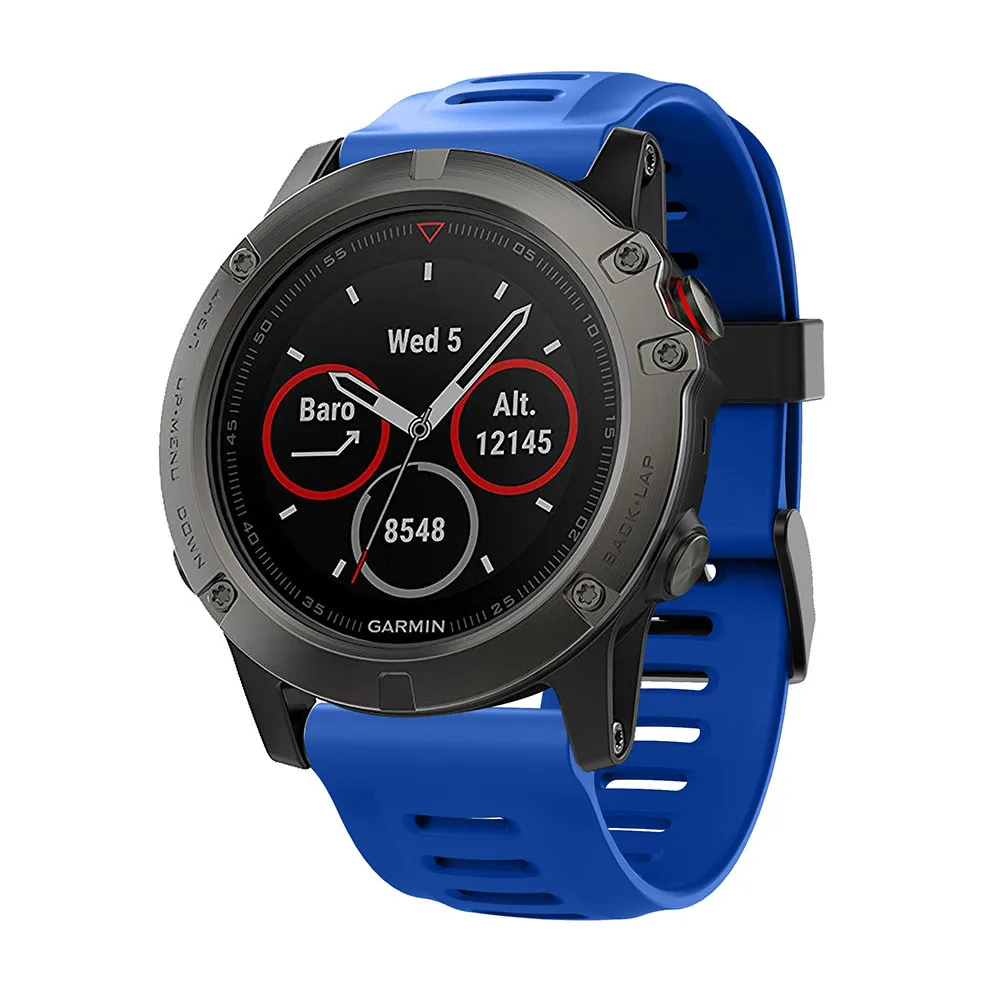 Ремешок для часов Garmin Fenix 5X 6X Pro, мягкий силиконовый браслет для Garmin Fenix 3 3 HR Band, 22 мм, 26 мм