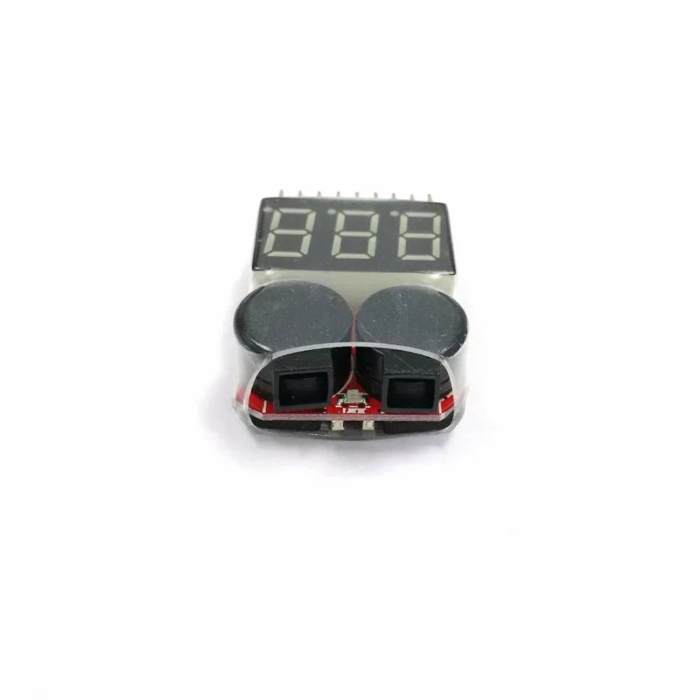 Baru 1-8 S Baterai Tampilan 2IN1 Tester Tegangan Rendah Buzzer Alarm Modul BB Cincin