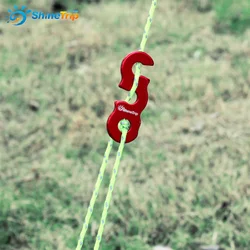 ShineTrip 10pcs Tent Rope Buckles Aluminum Alloy Outdoor Camping Wind Rope Stopper Wigwam Awning Adjustable Buckle