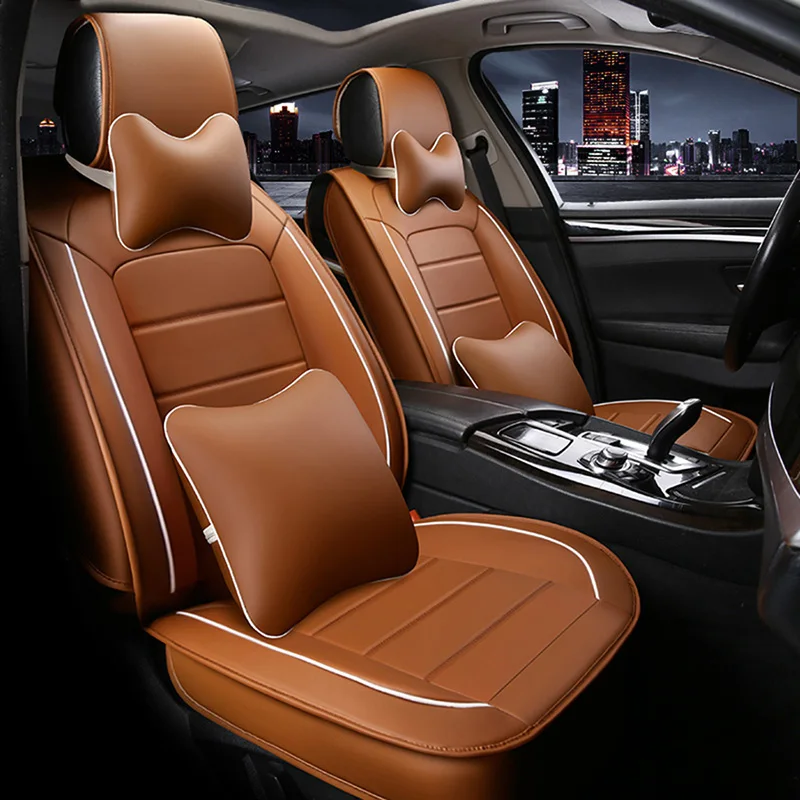 Wenbinge Leather car seat covers for volvo v50 v40 c30 xc90 xc60 s80 s60 s40 v70 car accessories seat protector car-styling