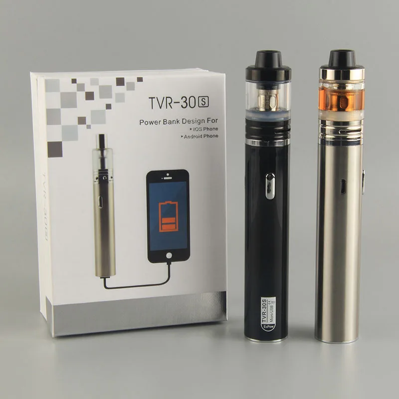 

NEW e electronic cigarette TVR-30S 2200mah Vaping Kit Vs Only iJust 2 Kit Vs iJust 2 mini Kit power bank mobile phone charger