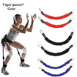 Resistance Training Tubes with Waist Belt, Ankle Straps for Boxing Training, Leg, Arm, Taekwondo, Crossfit, Jump, 50Lbs