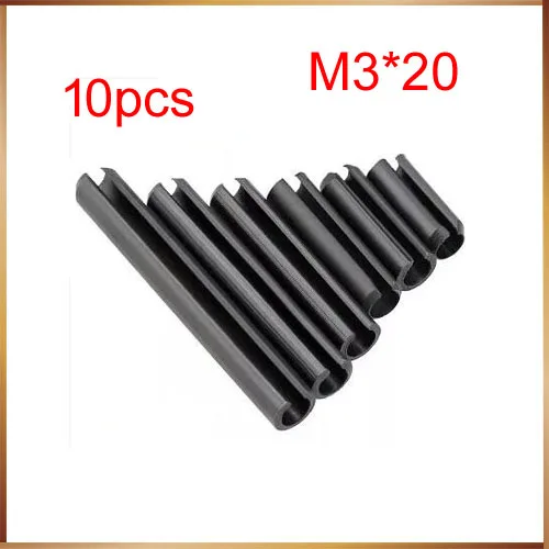 10pcs 304 Stainless Steel Spring Pins Elastic Cotter Pin M3 * 20
