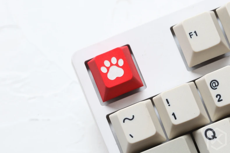 Novelty cherry profile dip dye sculpture pbt keycap for mechanical keyboard laser etched legend cat pad r1 1x black red blue