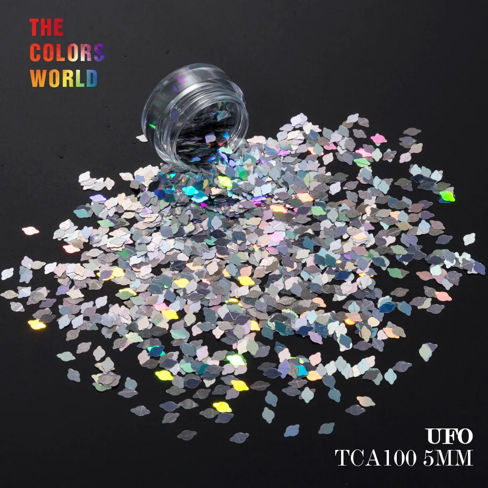 

TCT-076 UFO Shape 5MM Size Nail Glitter For Nail Art Decoration Nail Gel Eye shadow Makeup DIY Manual Decoration Body Art DIY