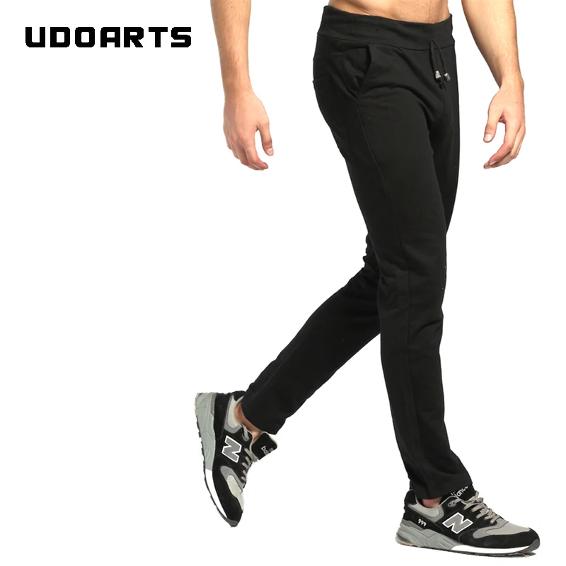 Udoarts Men's  Basic Fleece Jogger 100% Cotton Pants Running Trousers