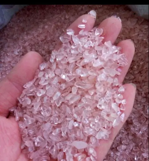 ROSE QUARTZ crystal 3-5mm tumbled,  mini stones pink Chips healing