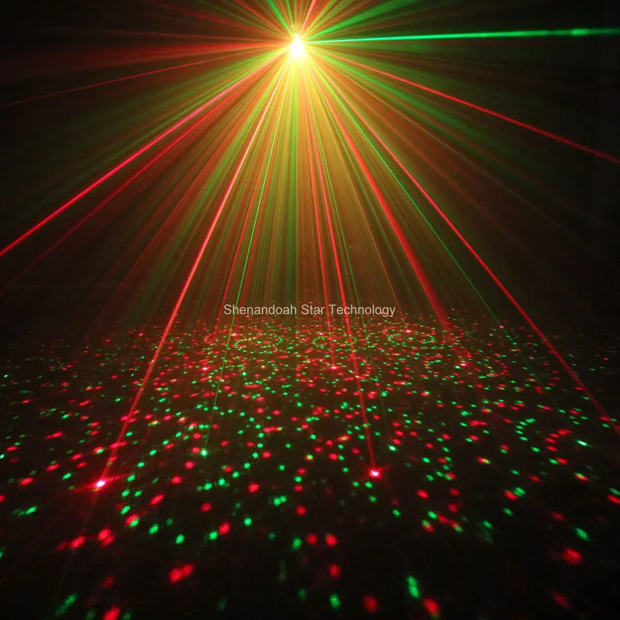 ESHINY – Mini motifs tourbillon au laser, 4 en 1, R&G, projecteur éclairage scène disco DJ club KTV, bar de noël famille, spectacle de lumière de fête P17