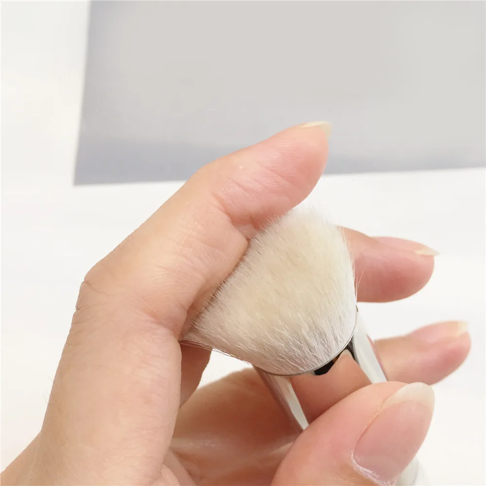 Perfect Face Brush 71 - Soft A++ Goat Hair All-in-one Angled Brush for Foundation Powder Cream bronzer highlighter blush