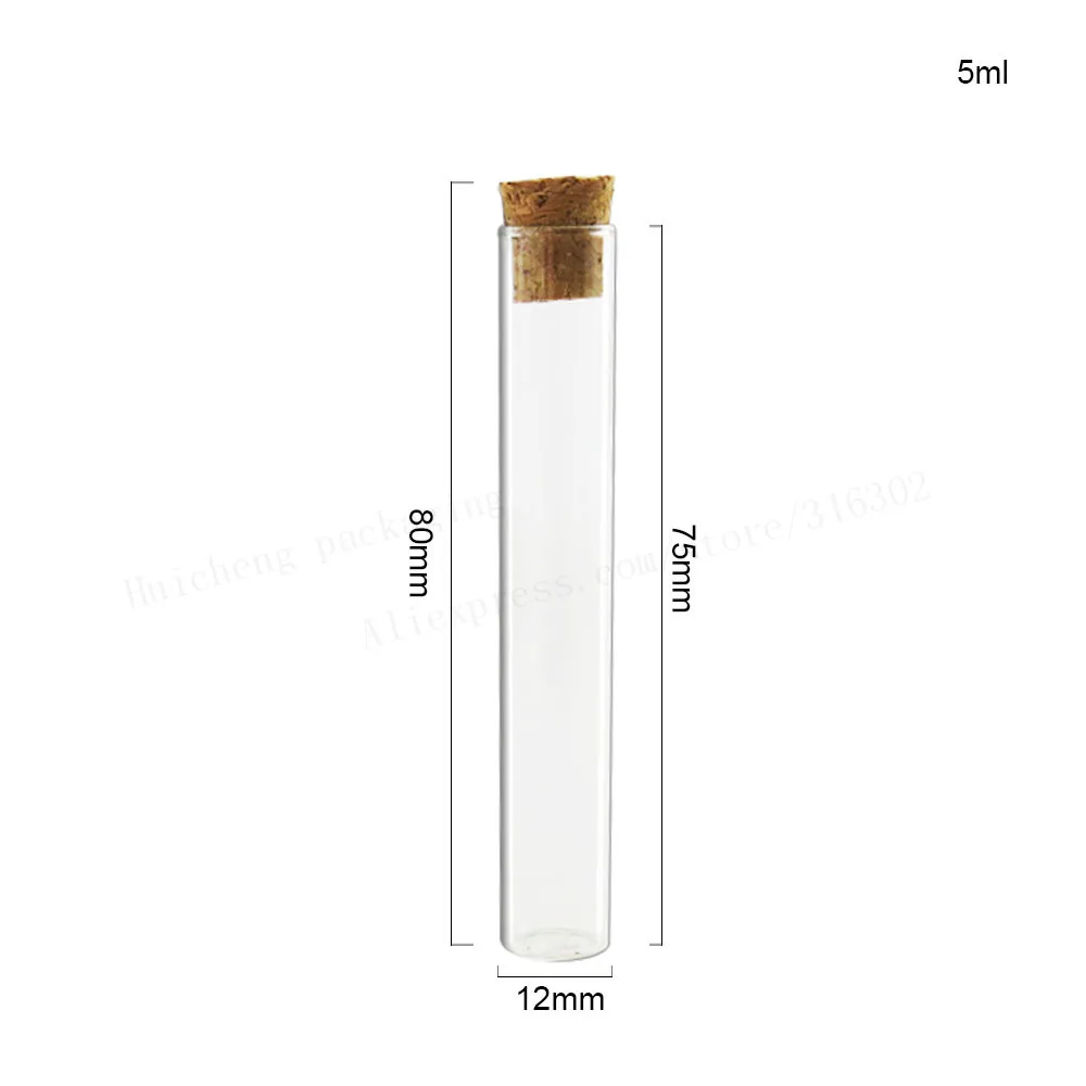 500X2.5 ML 3ML 4ML 5ML 6ML 13ML แก้วล้างหลอดทดสอบหลอด Cork stoppers ห้องปฏิบัติการโรงเรียนอุปกรณ์การศึกษา