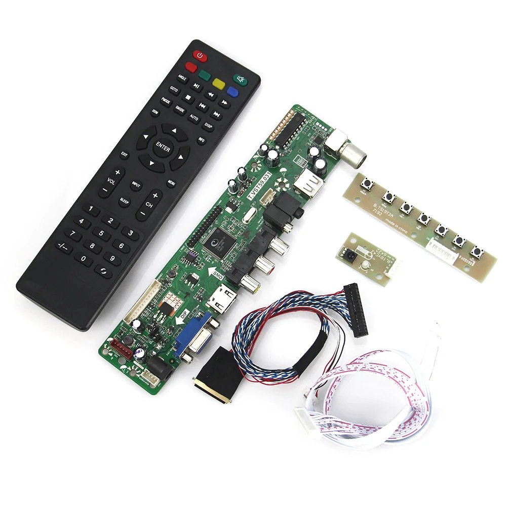 (TV+HDMI+VGA+CVBS+USB) For B140RW02 V0 LP140WD2 T.VST59.03 LCD/LED Controller Driver Board LVDS Reuse Laptop 1600x900