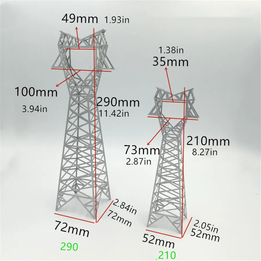 Diy Electric Train Scene Sand Table High Voltage Transmission Tower Model Finished Product Cat Head