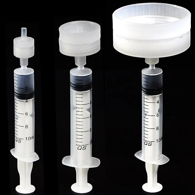 

Replaceable membrane syringe filter head 13mm/25mm/50mm removable needle filter head reusable PP filtration without membrane